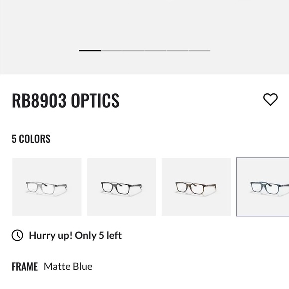 RayBan prescription glasses model RB8903 blue frame - Picture 10 of 12